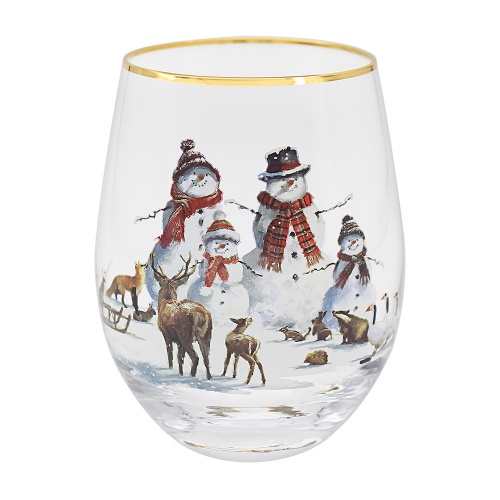 Magic of Christmas Stemless Gin Glass Tumbler Gift Boxed Festive