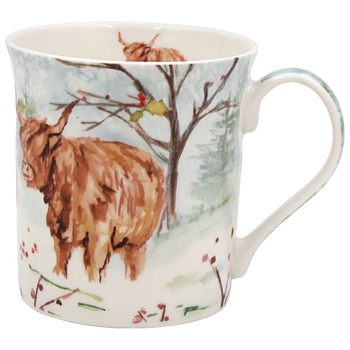 Highland Cow Embossed Country Life Mug - Gift Boxed - threelittlebears ...