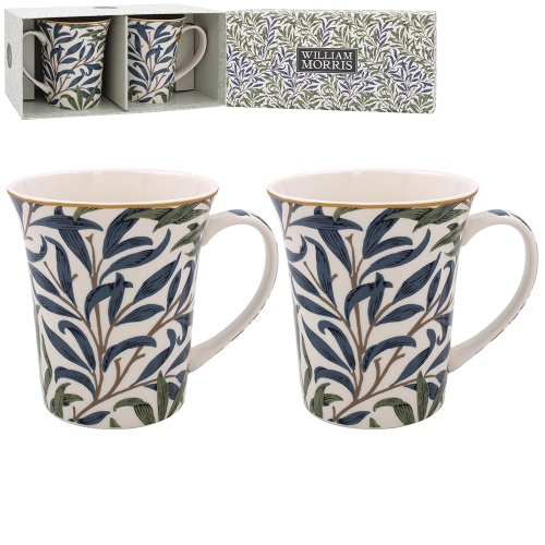 William Morris Willow Bough Floral Set of 2 Mugs