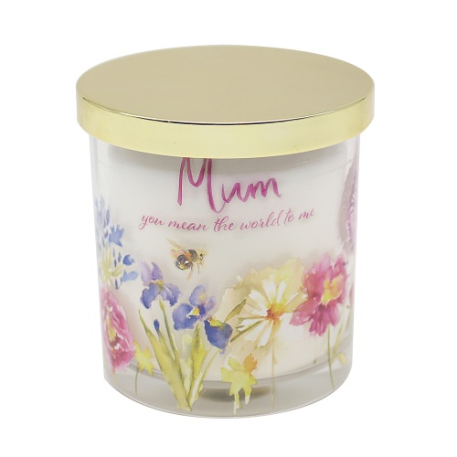 Mum Fragranced Candle Peony and Blush Suede