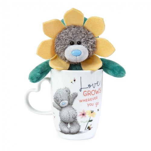 Me to You Plant Pot style Mug and Flower Plush Love Grows Wherever You Go Gift Set