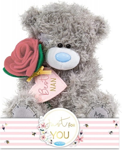 Me to You Best Nan with Rose 7'' Plush Bear Tatty Teddy