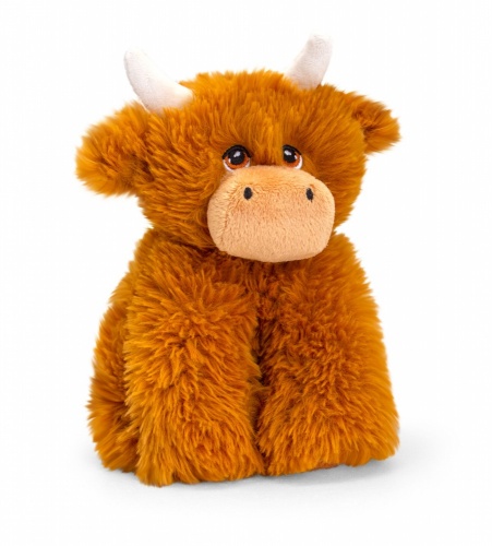 Keel Toys Keeleco Highland Cow 20cm Eco-Friendly Soft Toy Plush