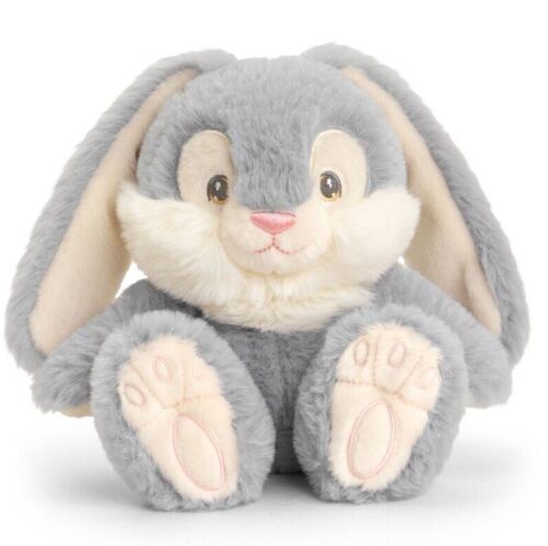 Keel Toys Keeleco Grey Patchfoot Rabbit 15cm Eco Plush Soft Toy