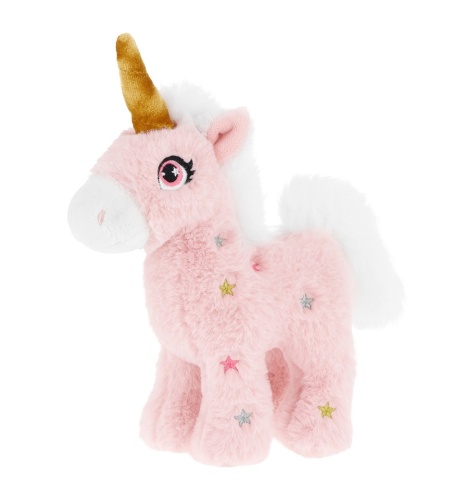 Keel Toys Keeleco Pink Standing Unicorn 16cm Soft Plush