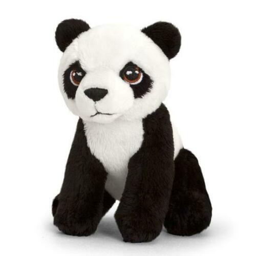 Keel Toys Keeleco 12cm Eco-Friendly Collectible Wild Animals Panda Soft Toy Plush