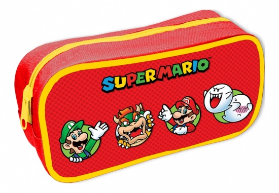 Nintendo Super Mario Character Circles Pencil Case