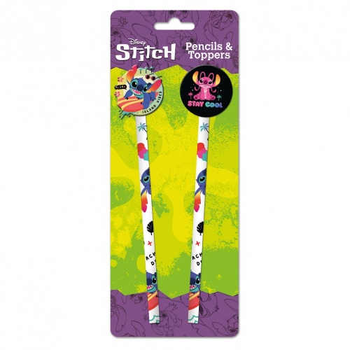 Lilo & Stitch Acid Pops Pack of 2 Pencils & Toppers