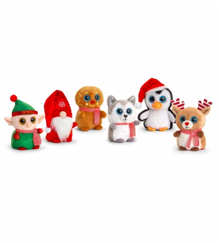 Mini Motsu Christmas 25cm Soft Toy Keel Toys 6 Assorted Designs