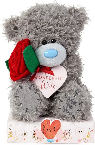 Me to You 7'' Wonderful Wife Red Rose Bear Tatty Teddy
