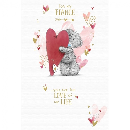 Me to You Tatty Teddy Beautiful Fiance Valentines Day Card