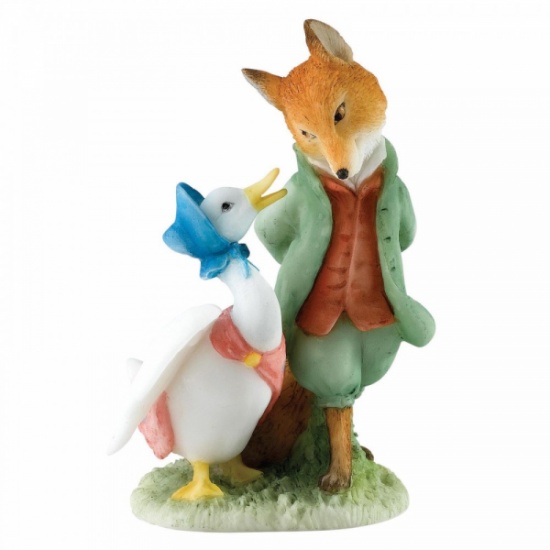 Beatrix Potter Jemima & The Foxy Whiskered Gentleman Figurine Ornament