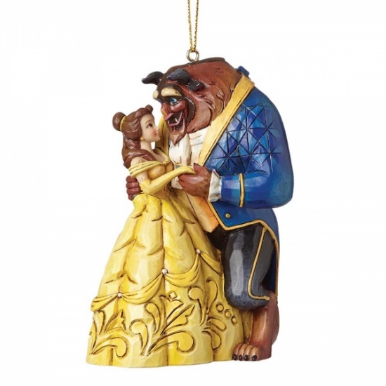 Disney Traditions - Belle and Beast Hanging Ornament - Beauty & the Beast