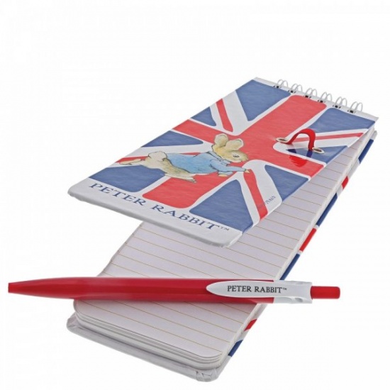 Beatrix Potter Peter Rabbit Union Jack Notebook and Pen