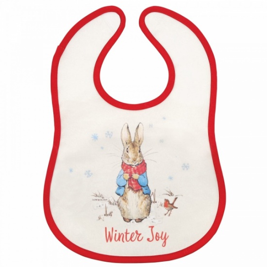 Beatrix Potter Peter Rabbit Christmas Bib