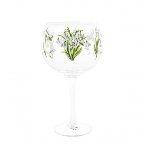 Ginology Snowdrops Copa Christmas Glass Gift