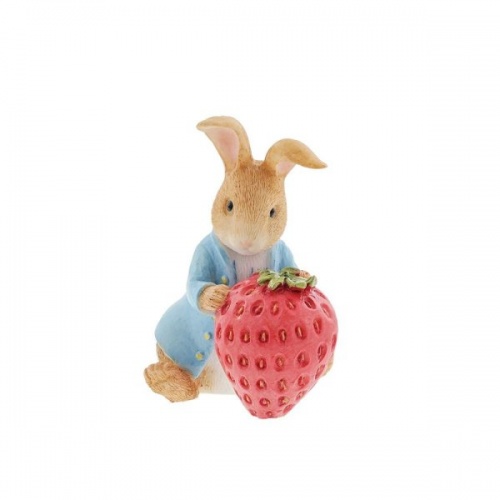 Beatrix Potter Peter Rabbit with Strawberry Figurine