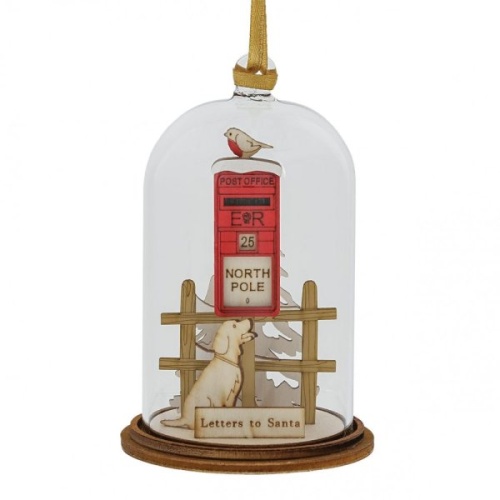 Letter to Santa Hanging Ornament Eco-friendly Glass Dome Figurine