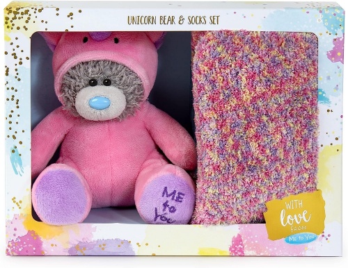 Me to You Unicorn Tatty Teddy Bear Socks Gift Set threelittlebears