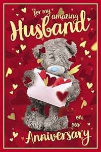 Me to You Tatty Teddy - My Amazing Husband Anniversary Card - 3D Effect