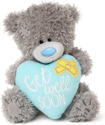 Me to You Tatty Teddy 4'' Plush Get Well Soon Heart