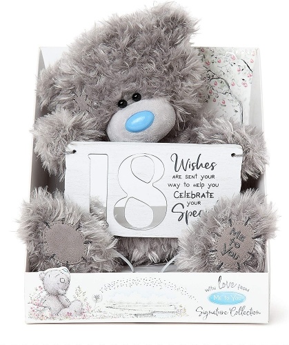 Me to You Tatty Teddy Plush with 18th Birthday Plaque