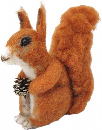 Highland Red Squirrel Needle Felting Kit by The Crafty Kit Company