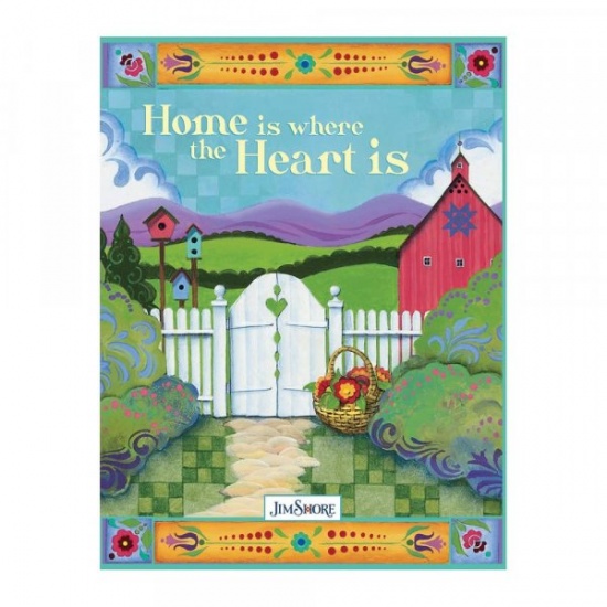Home Is Where The Heart Is Lined Hardback Journal - Jim Shore