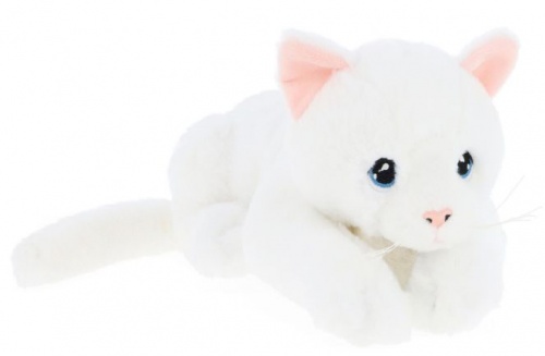 Keel Toys Keeleco Cuddle Cat Kitten Plush Soft Toy 22cm White