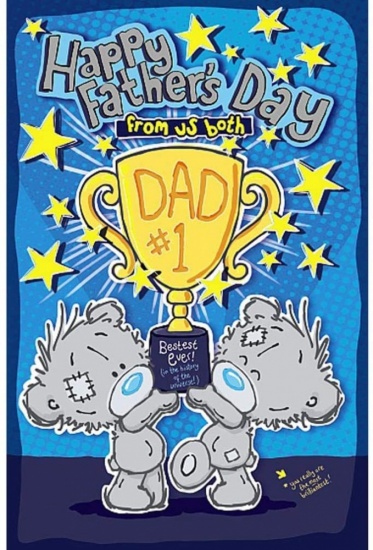 Me To You Dad From Both Of Us My Dinky Bear Tatty Teddy Father's Day Card