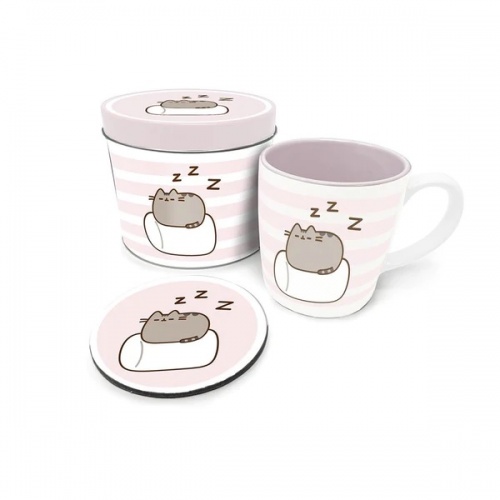Pusheen Marshmallow Mug & Coaster in Tin Gift Set