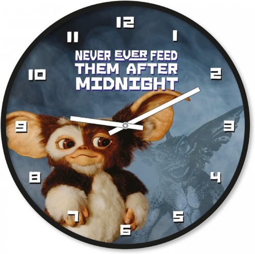 Gremlins Never Feed After Midnight Wall Clock