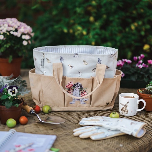 Wrendale Designs Blooming with Love Dog Print Garden Tool Bag