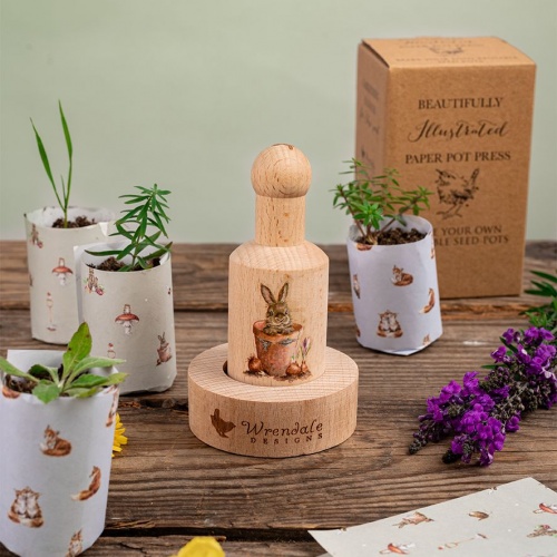 Wrendale Designs Garden Friends Paper Pot Press
