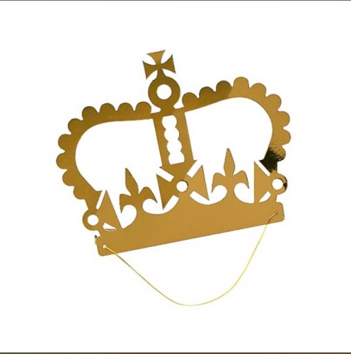 Gold Party Crowns Pack of 10