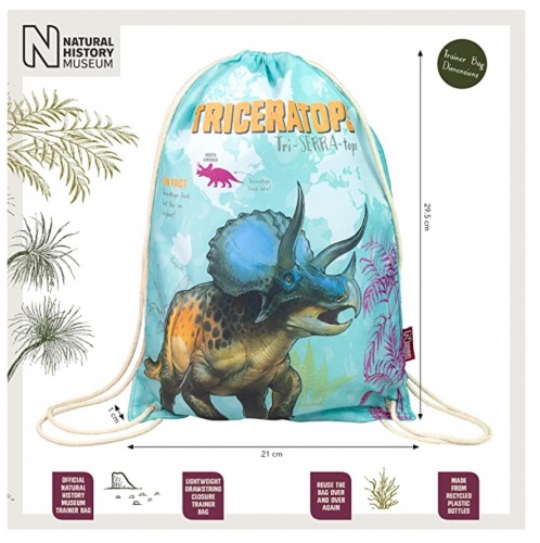 Natural History Museum Dinosaur Trainer Bag - Gym and Swim