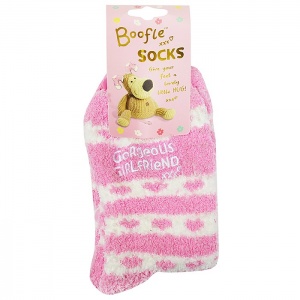 Boofle Gorgeous Girlfriend Fluffy Socks Size 4-7 UK
