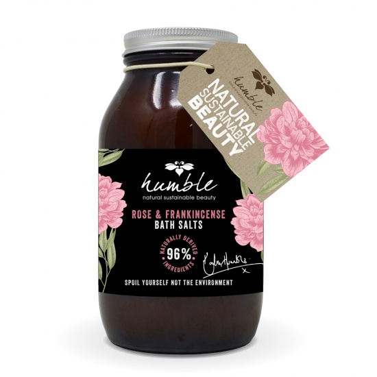 Humble Natural Beauty Rose & Frankincense Bath Salts 500g Kate Humble