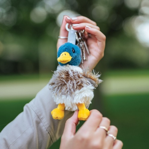 Wrendale Designs Webster Duck Keyring Plush Soft Toy Bird