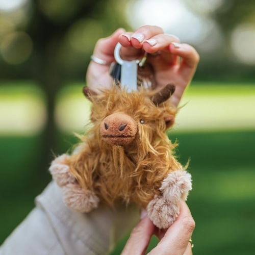 Wrendale Designs Gordon the Highland Cow Keyring Plush Soft Toy