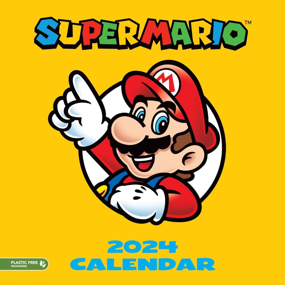 Super Mario 2024 Calendar Officially Licensed threelittlebears.co.uk