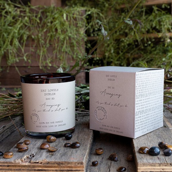 Eau So Amazing Candle by Eau Lovely Soy Wax Candle with Tigers Eye ...