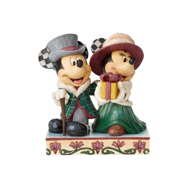 Disney Traditions Mickey and Minnie  Elegant Excursion Victorian Outfit Figurine