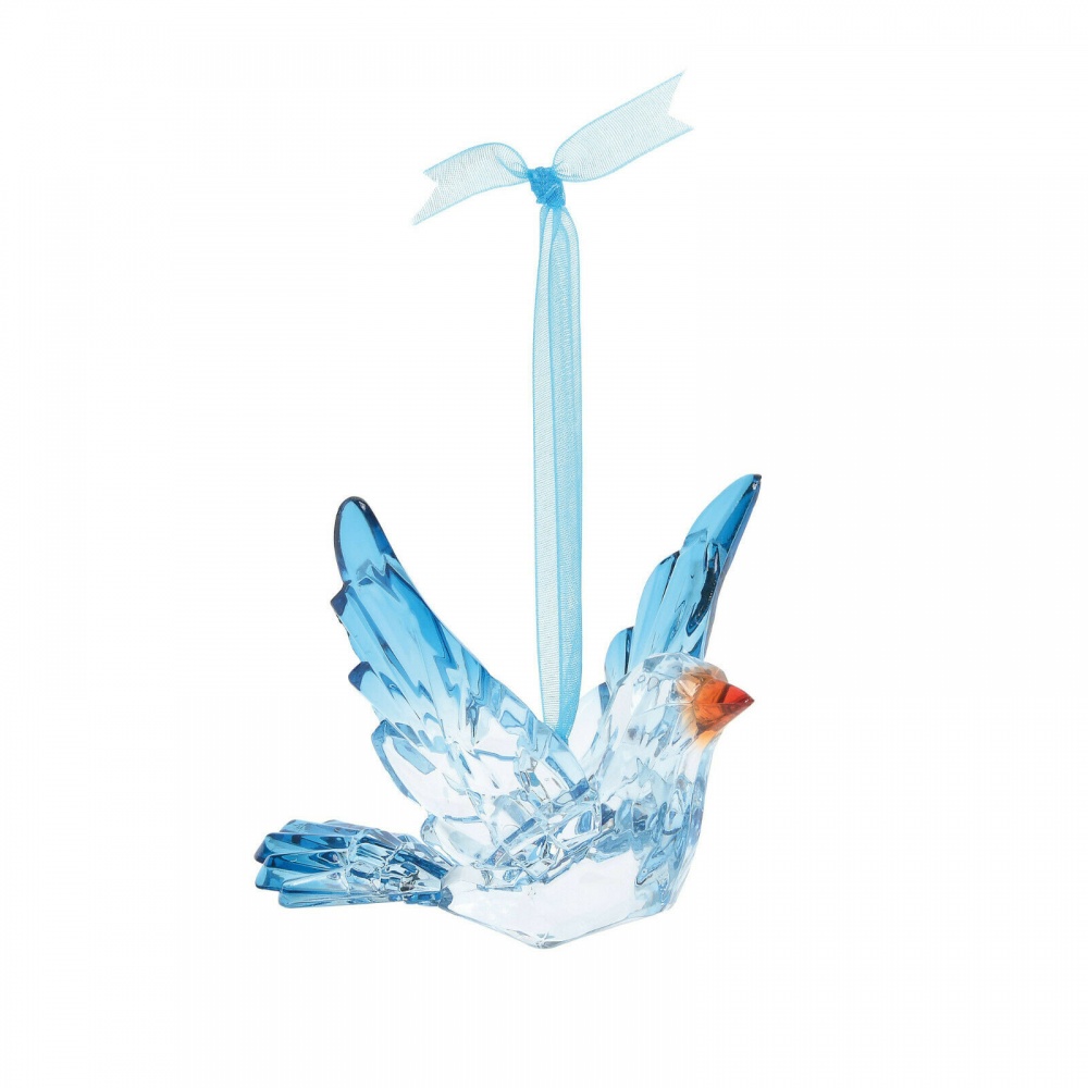 Bluebird Hanging Ornament with 'Happiness Lives Here'  Sentiment Card