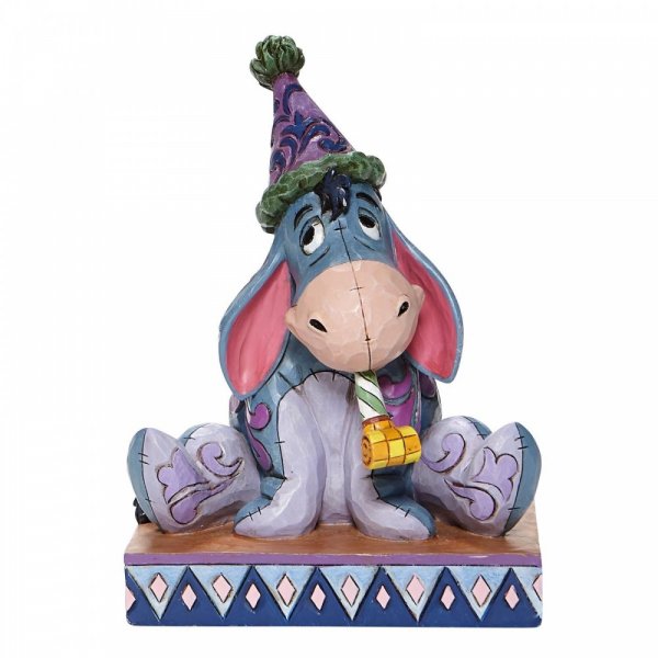 Disney Traditions Birthday Blues - Eeyore with Birthday Hat Figurine