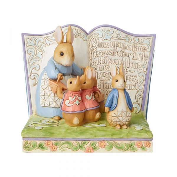 Jim Shore Peter Rabbit Once Upon a Time There Were Four Little Rabbits Storybook Figurine