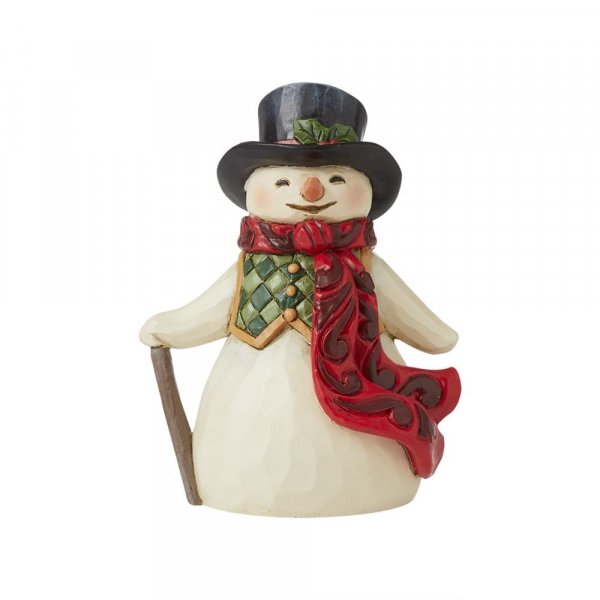 Jim Shore - Heartwood Creek - Snowman with Long Scarf Mini Figurine