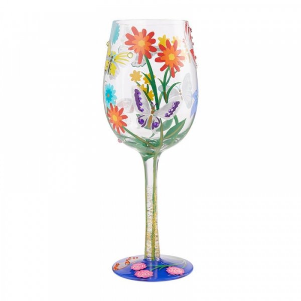 Bejeweled Butterfly Wine Glass by Lolita - Gift Boxed