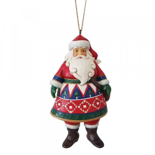 Jim Shore Heartwood Creek Lapland Santa Hanging Ornament