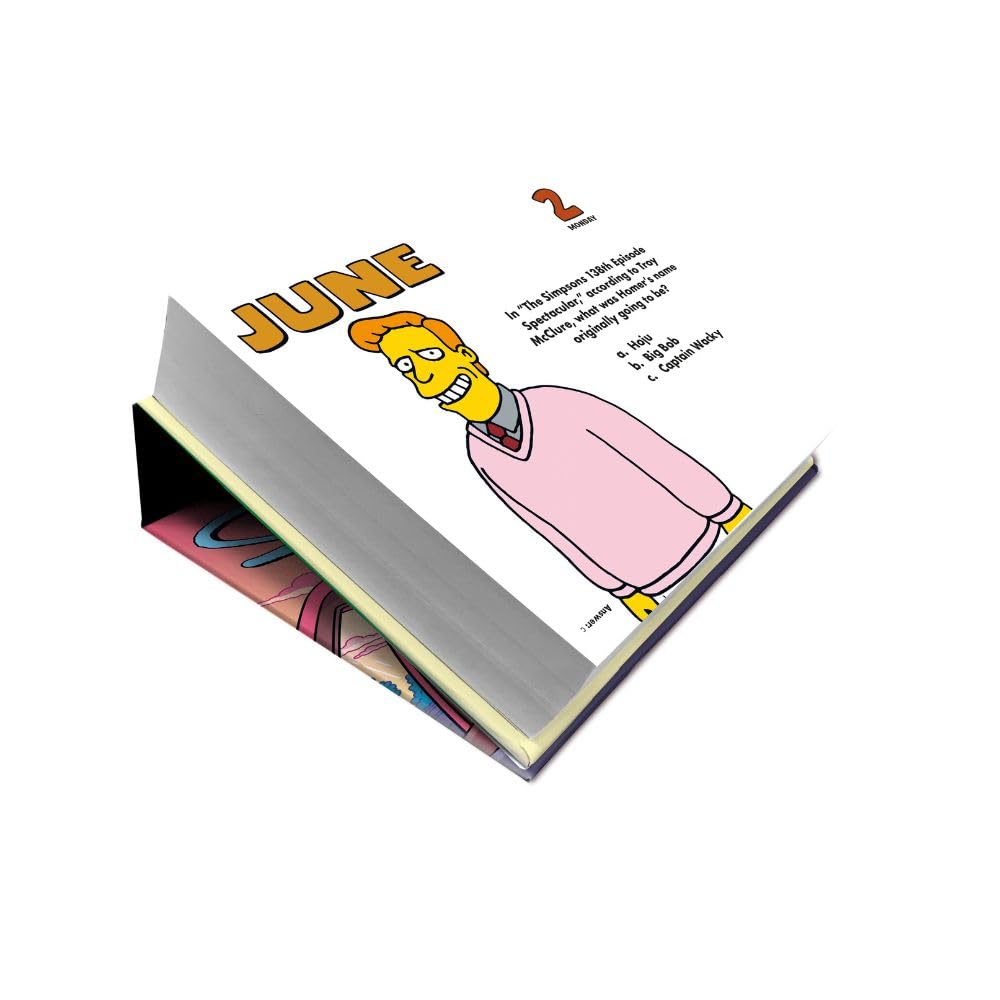 The Simpsons 2025 Desk Block Desk Page a Day Calendar threelittlebears.co.uk